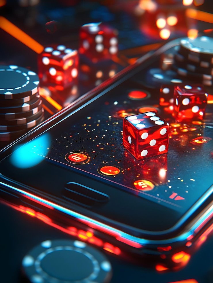 Fishing Games on-screen interface showing multiple target zones and bet placement controls