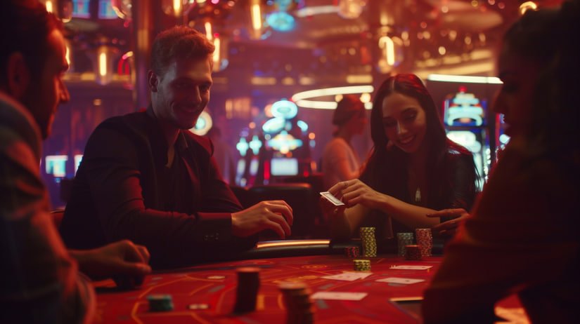 Live dealer roulette table with multi-camera studio setup